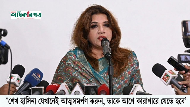 শেখ হাসিনা যেখানেই আত্মসমর্পণ করুন, তাকে আগে কারাগারে যেতে হবে: পররাষ্ট্র প্রতিমন্ত্রী